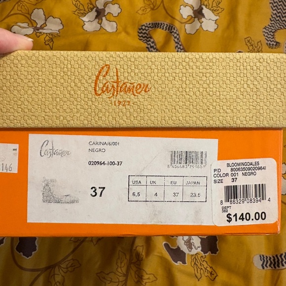 Black Castaner Carina 60 Wedge Espadrille Size 37, Worn Once - Picture 7 of 7